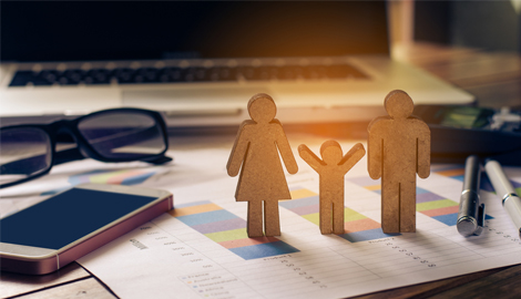 Picture of a woodcut family