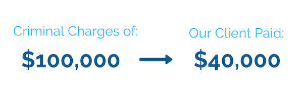 Brager Tax Law Group - Criminal Charges of $100,000