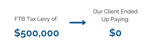 Brager Tax Law Group - FTB Tax Levy of $500,000