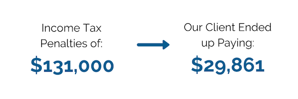 Brager Tax Law Group - Income Tax Penalties of $131,000