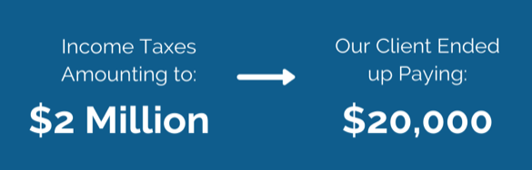 Brager Tax Law Group - Income Taxes Amounting to $2 Million