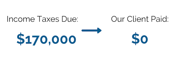 Brager Tax Law Group - Income Taxes Due $170,000