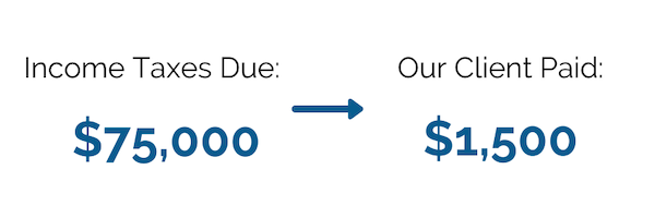 Brager Tax Law Group - Income Taxes Due $75,000