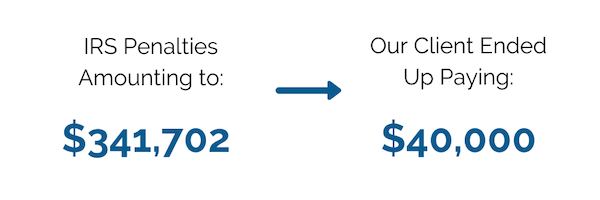 Brager Tax Law Group - IRS Penalties Amounting to $341,702