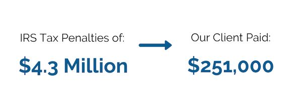 Brager Tax Law Group - IRS Tax Penalties of $4.3 Million