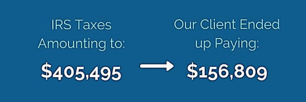 Brager Tax Law Group - IRS Taxes Amounting to $405,495