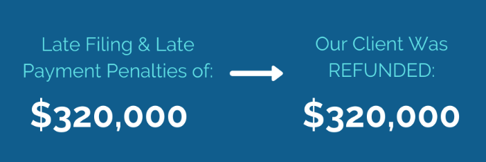 Brager Tax Law Group - Late Filing & Late Payment Penalties of $320,000