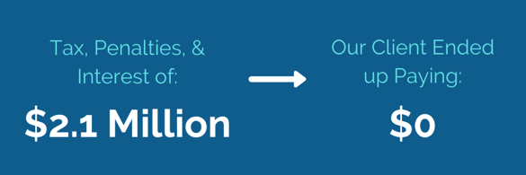 Brager Tax Law Group - Tax, Penalties, & Interest of $2.1 Million