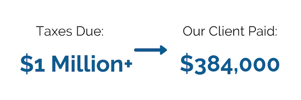 Brager Tax Law Group - Taxes Due $1 Million