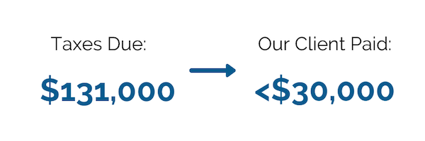 Brager Tax Law Group - Taxes Due $131,000